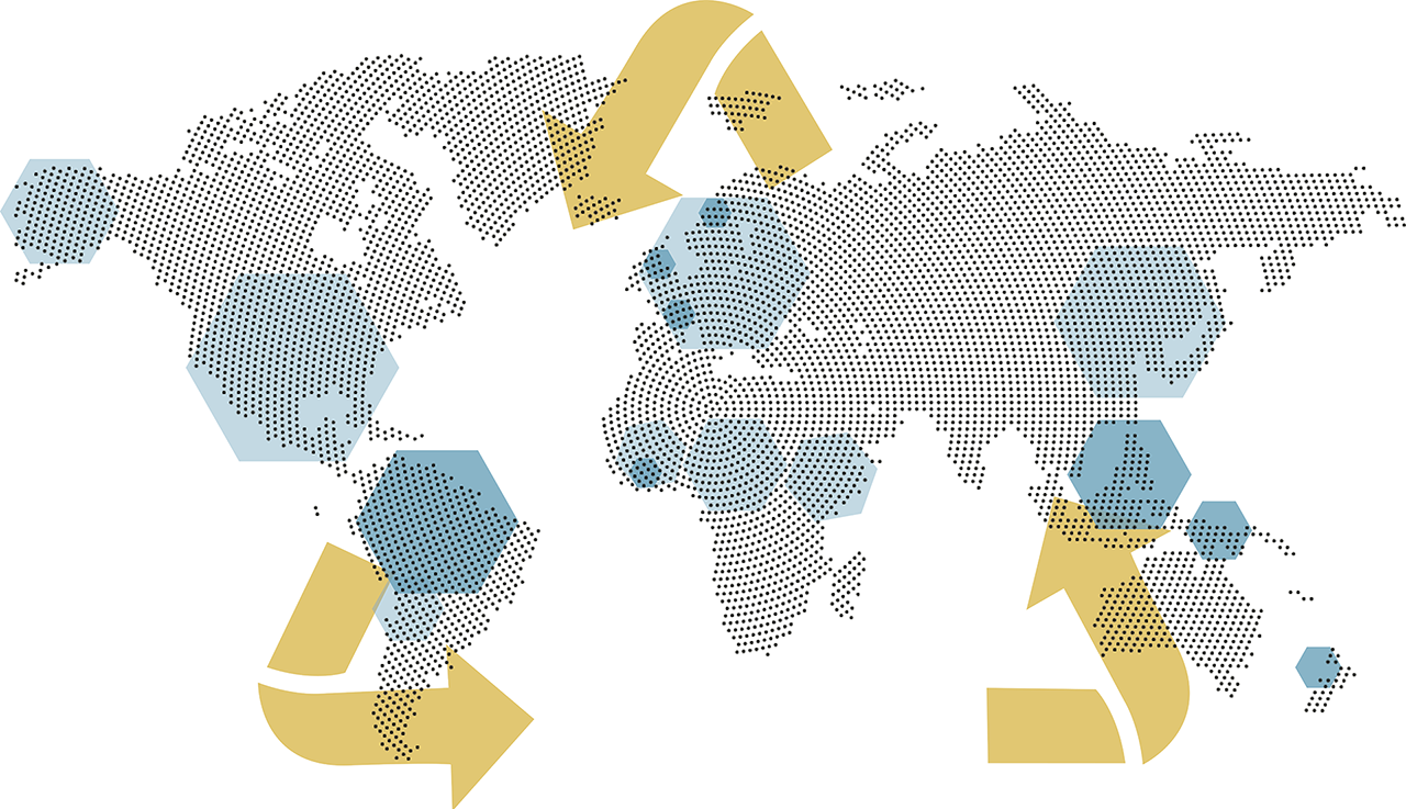 Carte du monde graphique